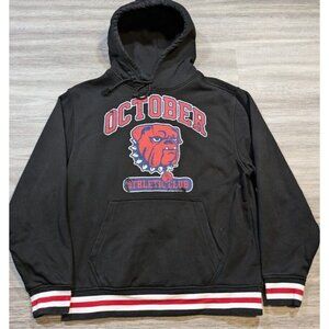 OVO Men's Medium Athletic Club Graphic Hoodie Black Bulldog October's Very Own